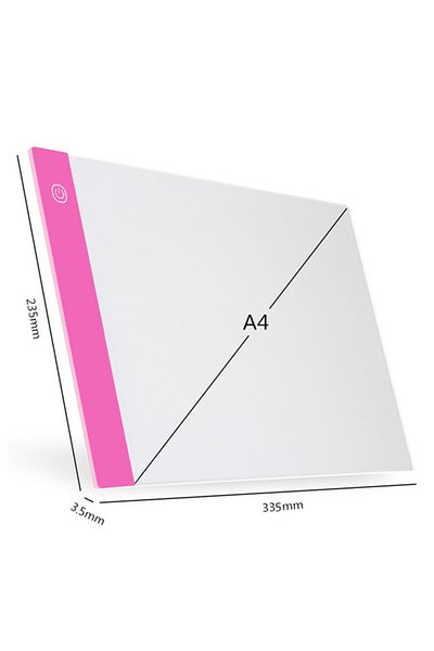 Choice A4 Pink A3/A4/A5 Three Level Dimmable Led Light Pad Drawing Board Pad Tracing Light Box Eye Protecti