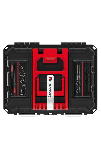 Generic Kistenberg Heavy Duty Mobile Tool Trolley with Dual Handle Black and Red