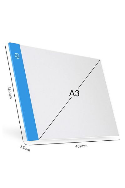 Choice A3 Blue A3/A4/A5 Three Level Dimmable Led Light Pad Drawing Board Pad Tracing Light Box Eye Protecti
