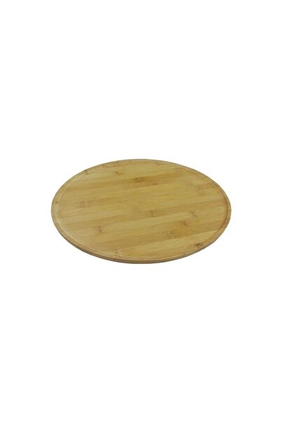 Generic Bien Servi Lazysusan Turn Bottom Bamboo Tray Brown 36 x 2.5cm G14-SQ001