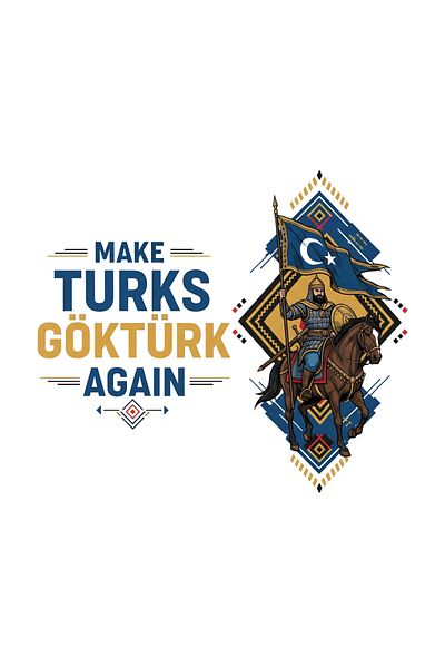 Maki Home Γυναικεία Ανδρικά Unisex Ενήλικες Make Turks Gokturk Again II Τυπωμένο λευκό γκρι μαύρο μπλουζάκι