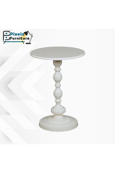 PixelsFurniture Pixel Furniture Metal Side Table for Sofa and Bed, Solid Metal Base Table