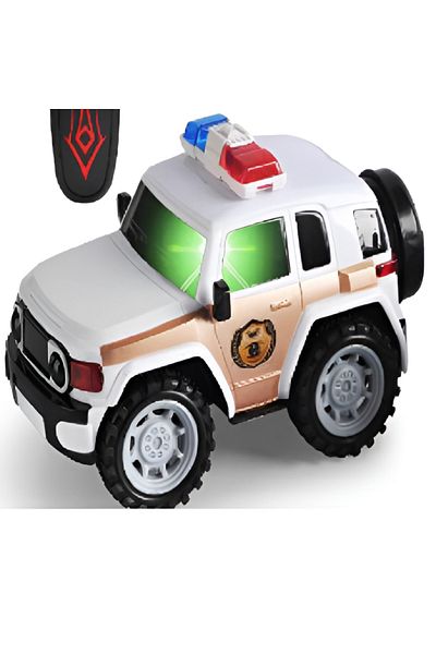 rexa Remote-Controlled Military Police Car Toy with Lights