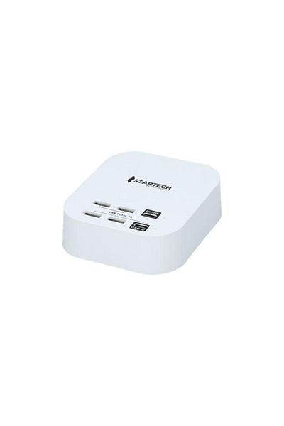 Generic StarTech Durable High Quality Speedy and Safe Charging 30W Multiple USB Port Hub White