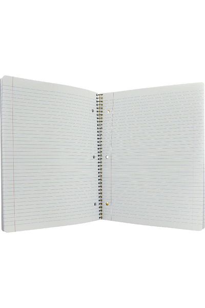 Roco Neon Yellow Lined Notebook A4 - 100 Sheets (200 Pages)