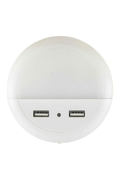 Generic StarTech Durable Battery Powered LED 2-USB Sensor Night Light White