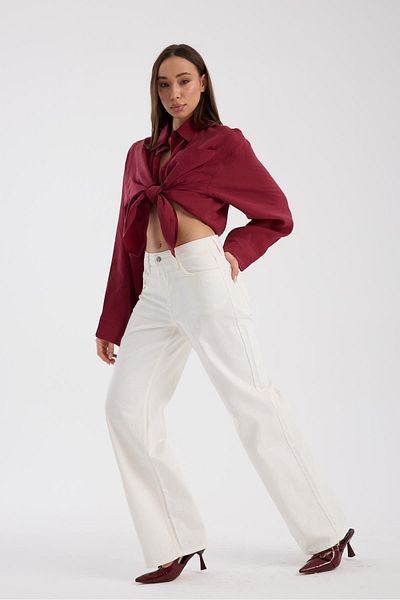Store 100% Cotton Wide Leg Summer Comfortable and Stylish Sports Jeans