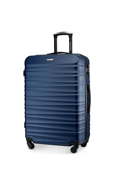 zagatto Valiză mare, albastră, 90L, roți pivotante, mâner din aluminiu, mărimea L, ZG501 A