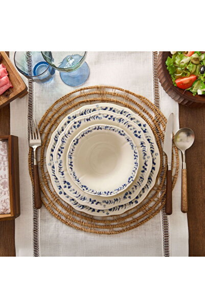 Evidea Kitchen Blueness 24 Parça Yemek Takımı - Renkli