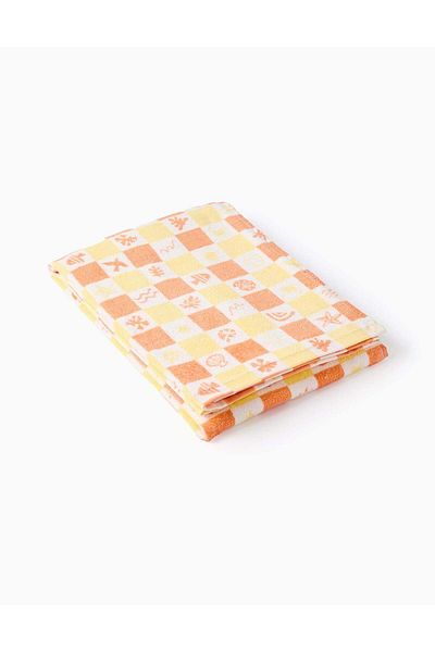 Ziddy Beach Towel for Children 'Summer', Yellow/Orange