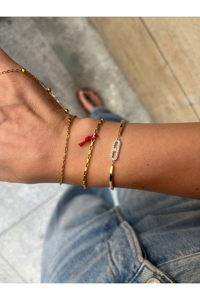 Hoop jewelery Stone Model Bracelet