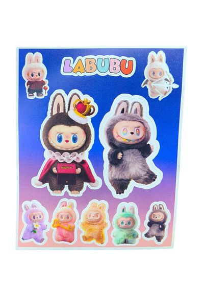 LABUBU Sticker for Mobile Laptop or Any Smooth Surface Doll Labubu