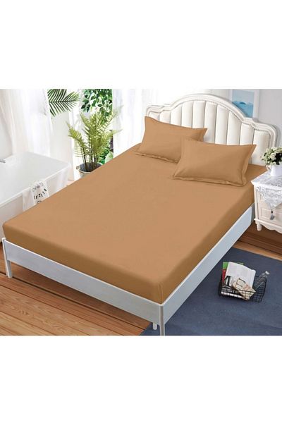 OEM Bed cover with elastic and 2 pillowcases, finet fabric, 2-person bed, 180x200cm