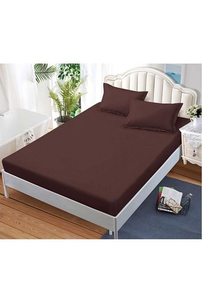 OEM Bed cover with elastic and 2 pillowcases, finet fabric, 2-person bed, 180x200cm
