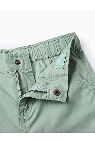 Ziddy Cotton Poplin Shorts for Boys 'Midi', Green