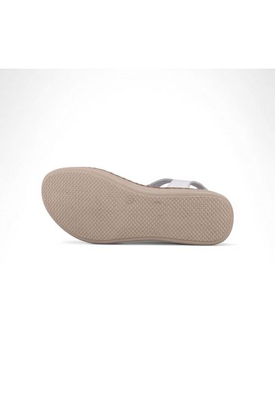 M.P. Women's daily sandals - white, leather
