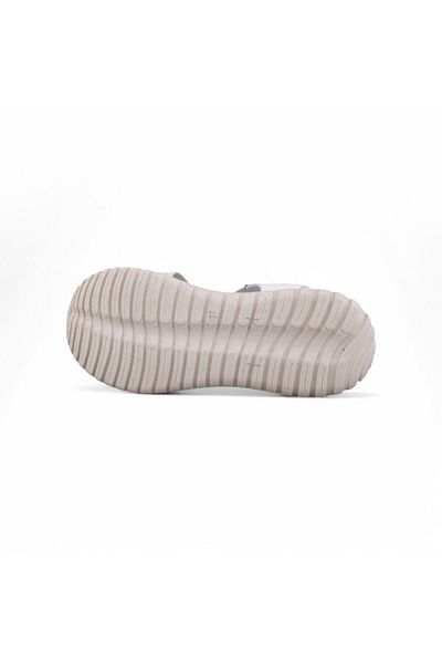 M.P. Women's daily sandals - white, leather