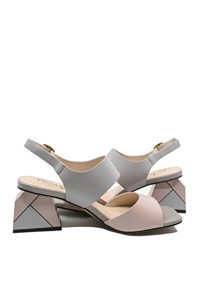 FEELİNG Elegant Sandals Feeling, Blue Pink, Leather