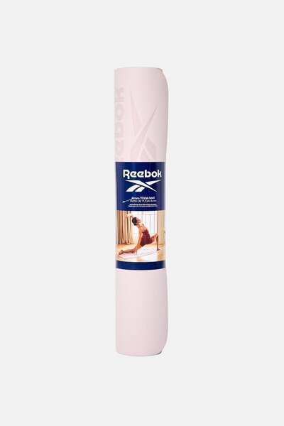 Reebok Women Brand Logo Fitness 4 mm Yoga Mat, Ash Lilac