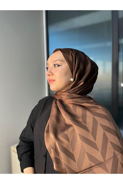 Oxygen Scarfs Slanted Diamond Pattern Silky Jacquard Shawl – 741256