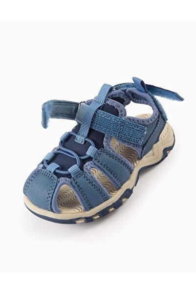 Ziddy Sandals with Toe Cap for Baby Boys, Blue