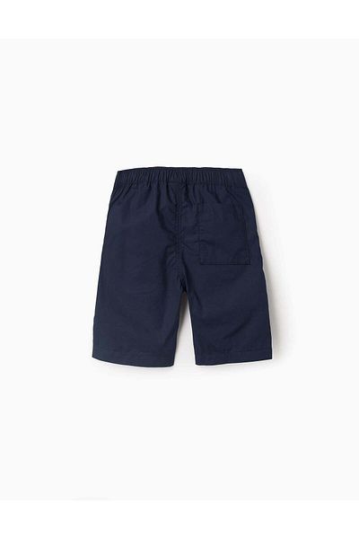 Ziddy Poplin Shorts for Boys 'Midi', Dark Blue
