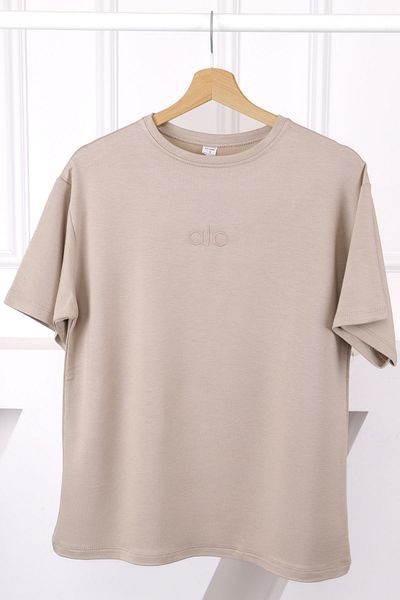 İmajButik Μινκ Κεντημένο κοντομάνικο μπλουζάκι Modal