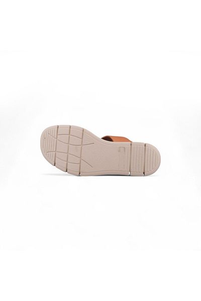 M.P. Women's Casual Sandals - Tan, Leather