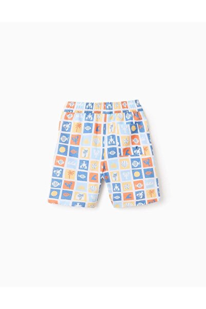 Ziddy Swim Shorts with Pattern for Boys, Multicolour