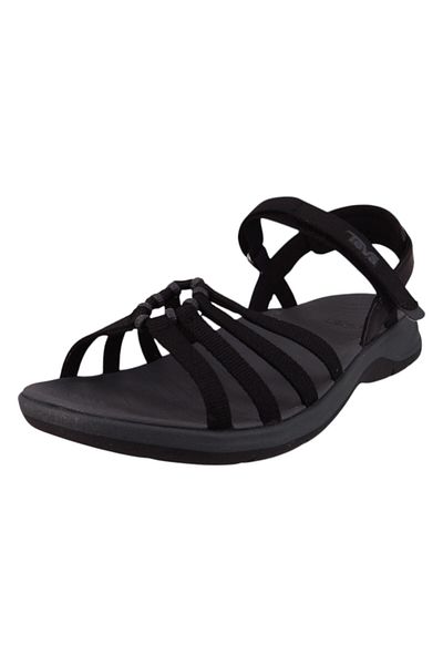 TEVA Damen Trekking Sandalen Sandalen Tirratraveler 1166130 Schwarz Blk Black Polyester Mit Eva
