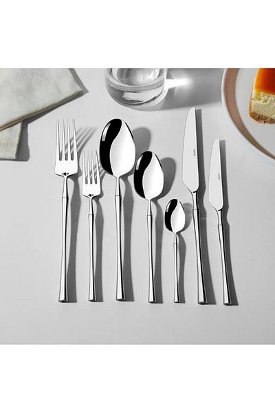 Nehir Marbella Sade 12 Person 84 Piece Leather Boxed Fork Spoon Knife Tk.