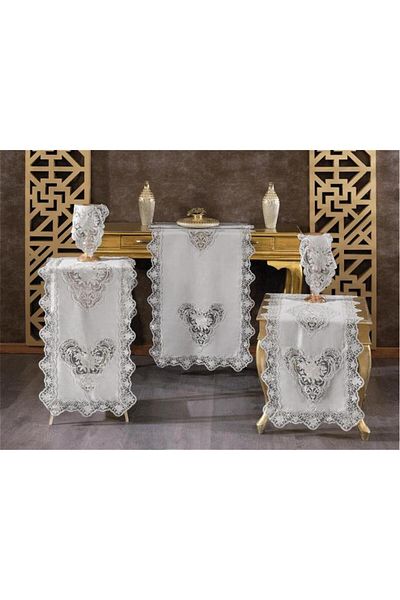 Çeyiz Diyarı Set de lounge Katre Linen 5 piese Gri