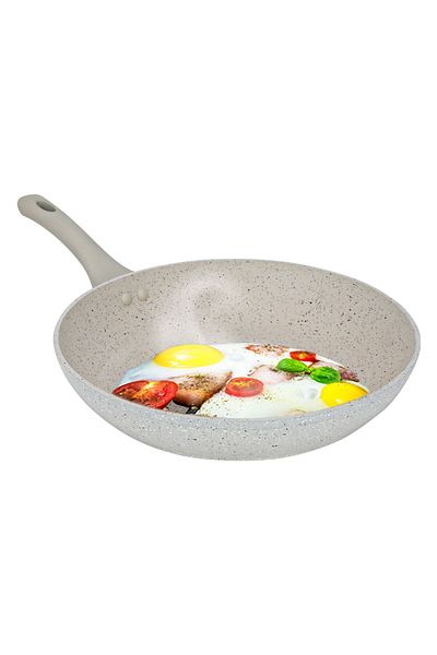 ROCKY Granite Rocky Frypan, 26 cm - Light Gray