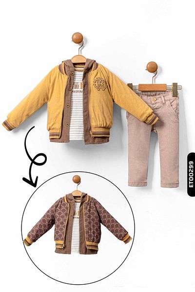 xo kids moda طقم علوي سفلي للأولاد من عمر 6 إلى 36 شهرًا 1421