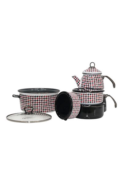 PR HOME Forte Black Dowry Set Teapot - Frying Pot - Storage Container