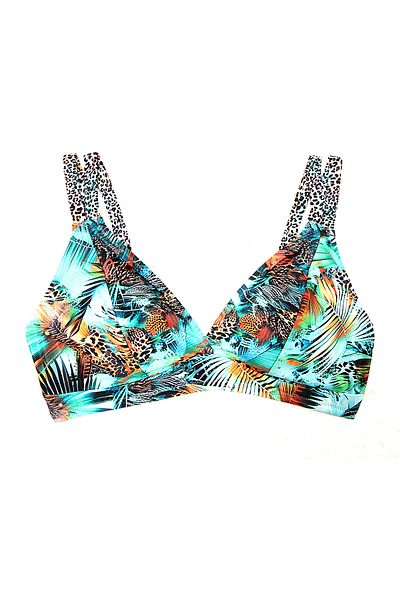 SUWEN Aqua Triangle Bikini Top