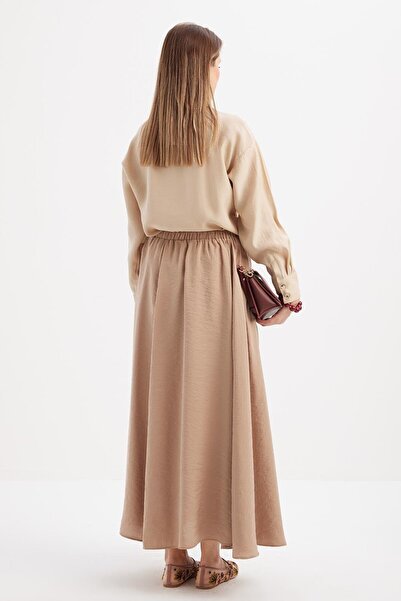 ALLDAY Vizon-Lastikli Basic Etek