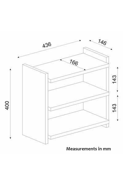 UnicUtil Organizer Shelf, White-Bardolino, Kitchen or Bathroom, Glass Holder, Spices, Makeup Products