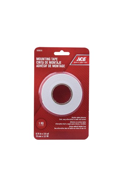 ACE Double Sided Strong Adhesion Mounting Tape - 0.75 inch x 3.7 yd