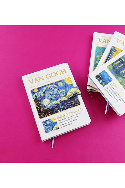 Gift Moda Van Gogh Design B6 112 Sheets Notebook Bm-1719