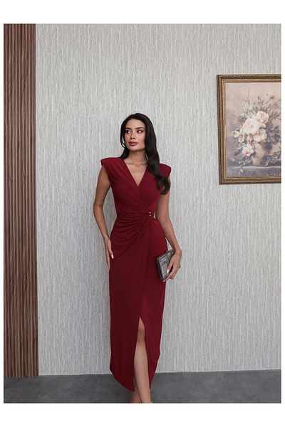 ESRAHELVACI Rochie căptușită cu decolteu în V