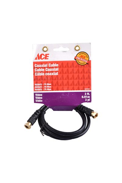 ACE Coaxial Cable Black 3ft