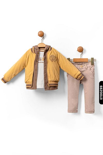 xo kids moda طقم علوي سفلي للأولاد من عمر 6 إلى 36 شهرًا 1421