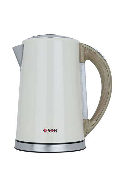 Edison Steel Water Kettle, 2100W, 1.7L - Beige
