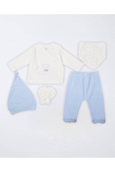 Erkek Bebek Mavi 5li Set