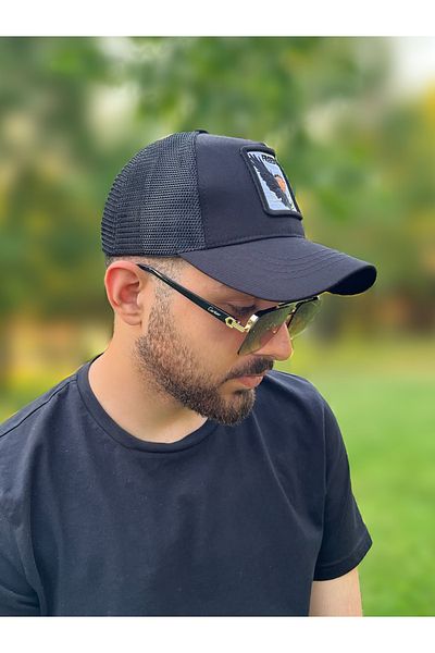 ZERAMİNE Black Hat Sports Hat Unisex Model Adjustable from the Back