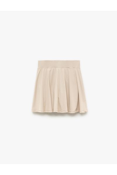 Koton High Waist Comfortable Fit Camisole Mini Sports Shorts Skirt