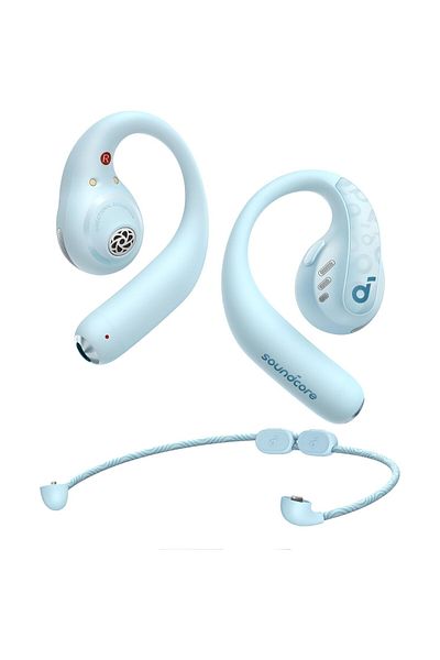 Anker Căști Soundcore AeroFit Pro Open-Ear, True Wireless, Bluetooth 5.3, IPX5, Albastre