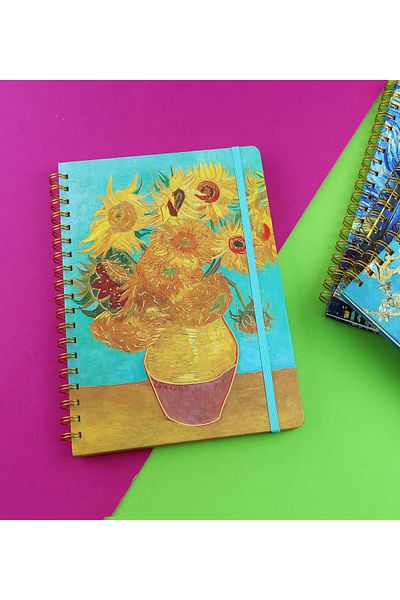 Gift Moda Van Gogh Design Spiral B5 80 Sheets Notebook Bm-1716