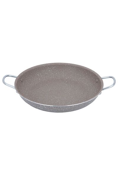 ROCKY Granite Pan Rocky, 36 cm, with Handles - Brown
